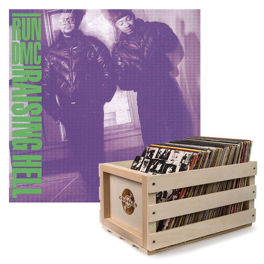 Run DMC Raising Hell Vinyl Album and Crosley Vinyl Crate Bundle