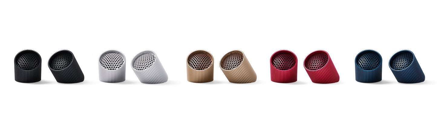 Lexon Ray Set Of Magnetic Bluetooth Speakers - Silver Polish