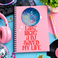A5 Pink -DJ Saved My Life Notebook (100 Pages)
