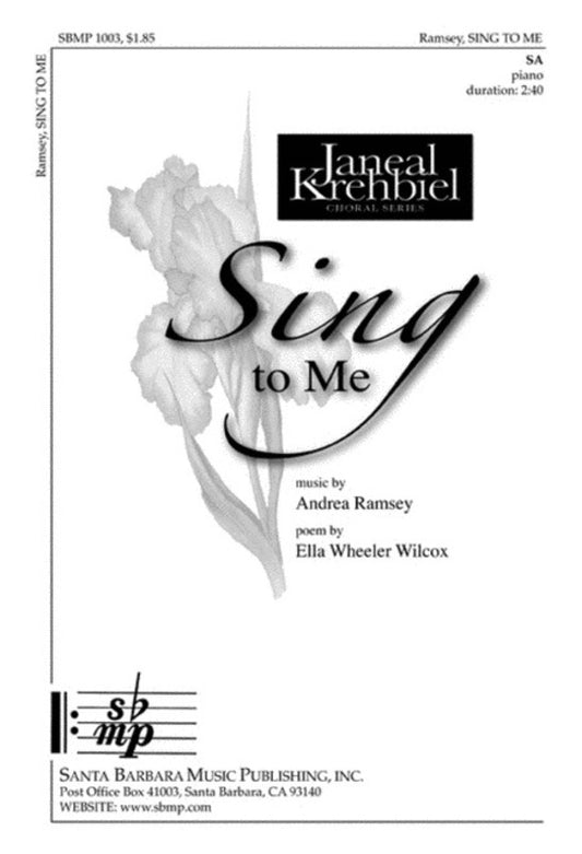 Sing To Me 2 Part Vocal Sheet Music