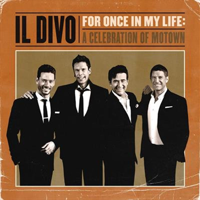Il Divo - For Once In My Life - A Celebration Of  Motown CD