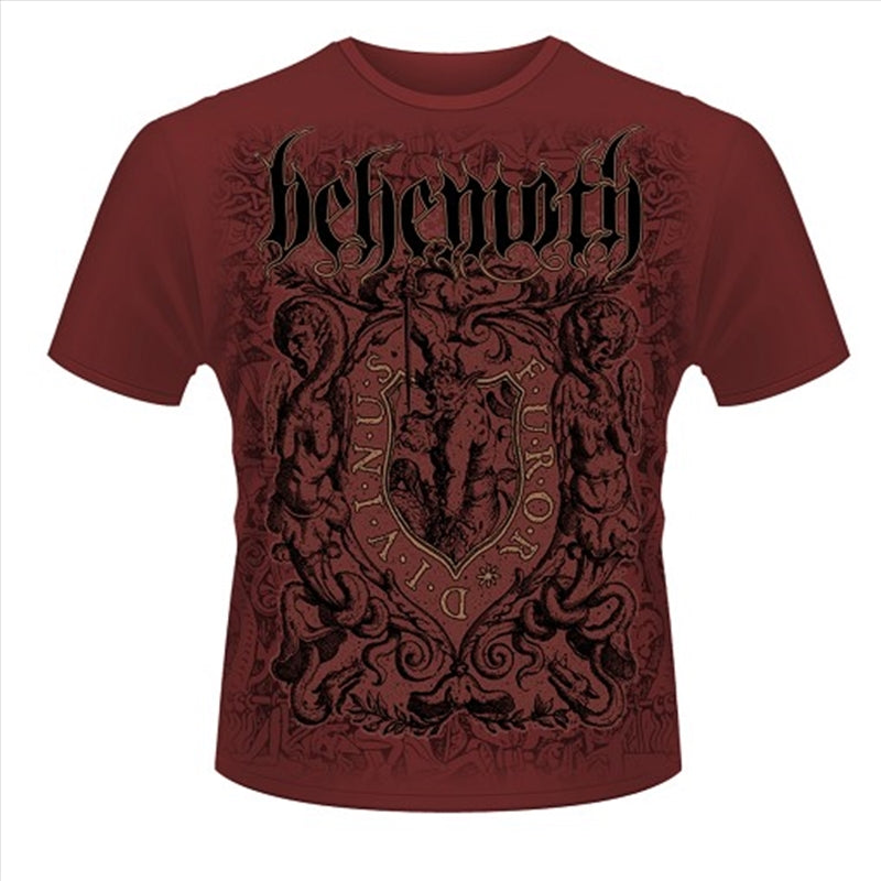 Behemoth Furor Divinus Maroon Size S Tshirt