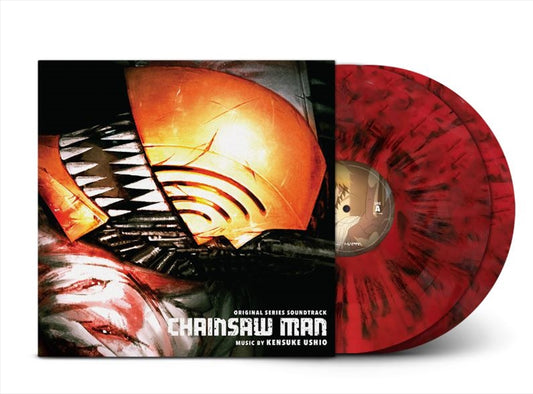 Soundtrack: Kensuke Ushio - Chainsaw Man - Vibrant Red With Black Splatters Vinyl Vinyl