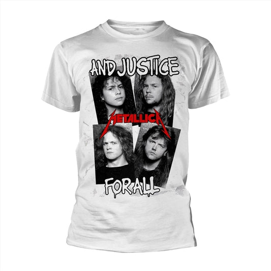 Metallica - Faces First Four Albums - White - MEDIUM