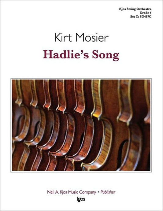 Hadlies Song For String Orchestra So4 Sc/Pts - Neil A. Kjos Music Company