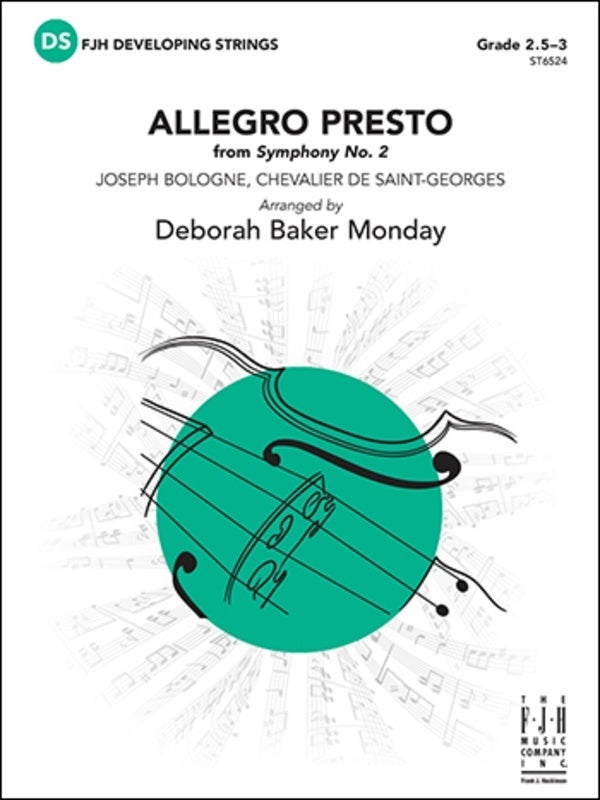 Allegro Presto From Symphony No 2 So2.5-3 Sc/Pts