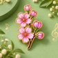 Pink Cherry Blossom Enamel Pin