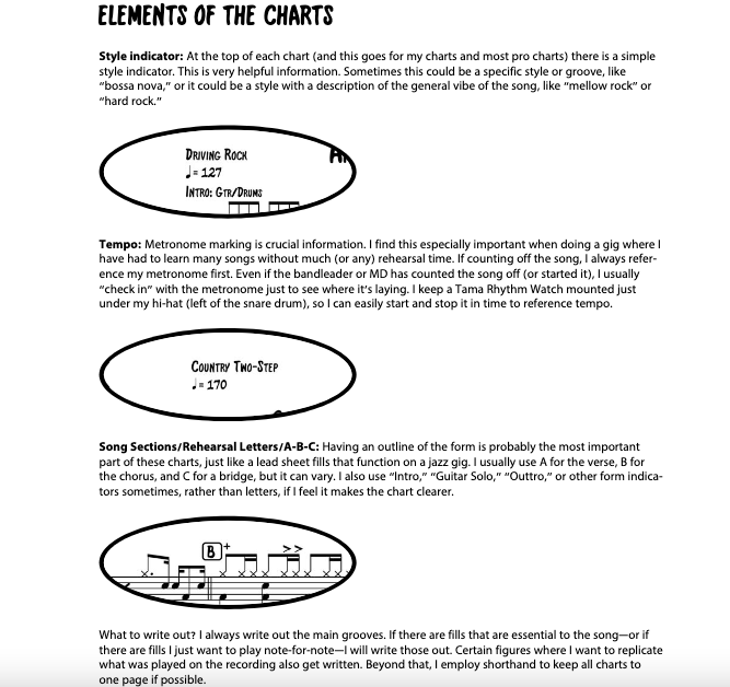 Joe Bergamini: The Working Drummers Chart Book