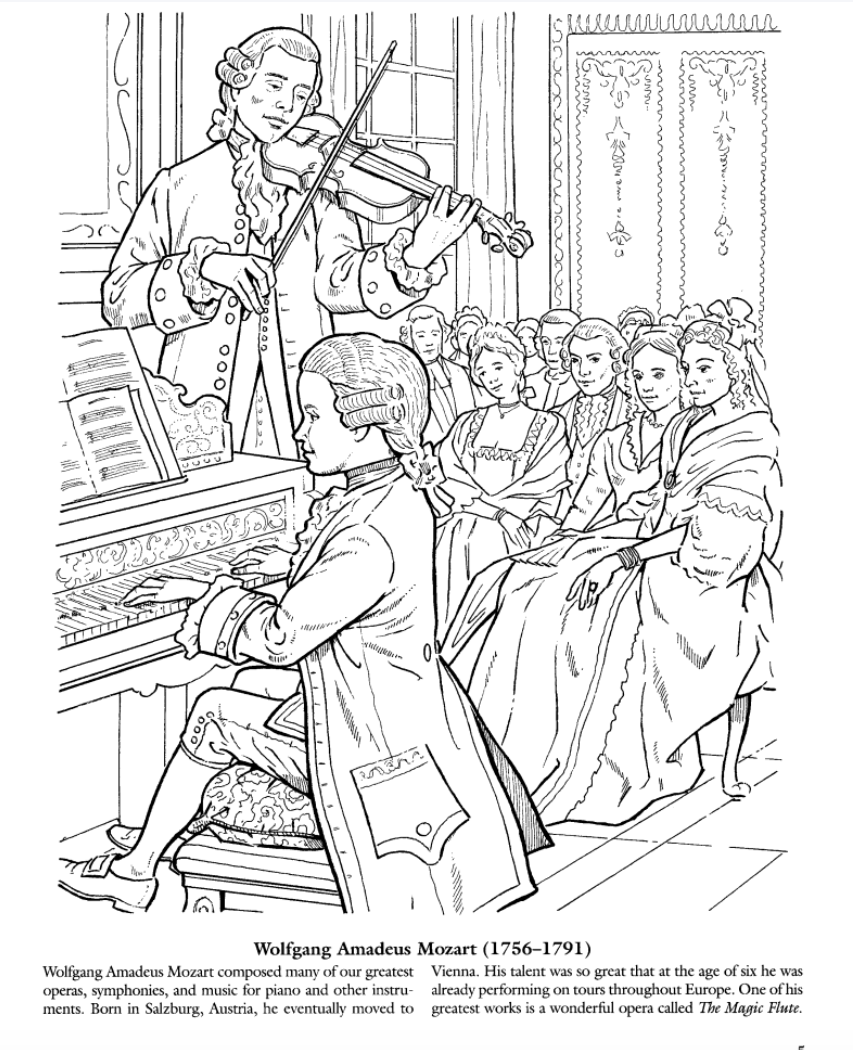 Great Composers Colouring Book