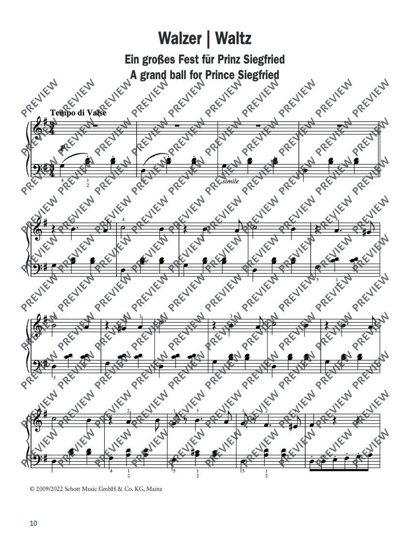 Tchaikovsky - Swan Lake for Easy Piano Book