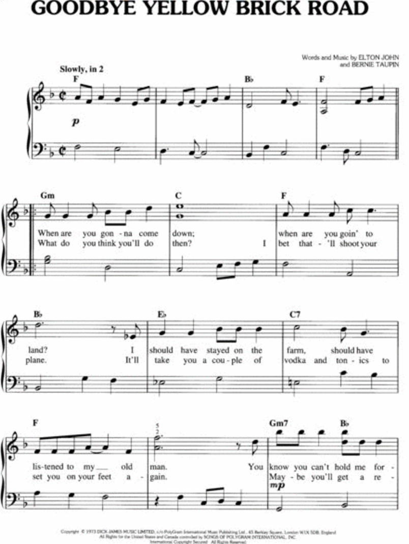 Elton John - Greatest Hits Easy Piano Book (Updated Edition)