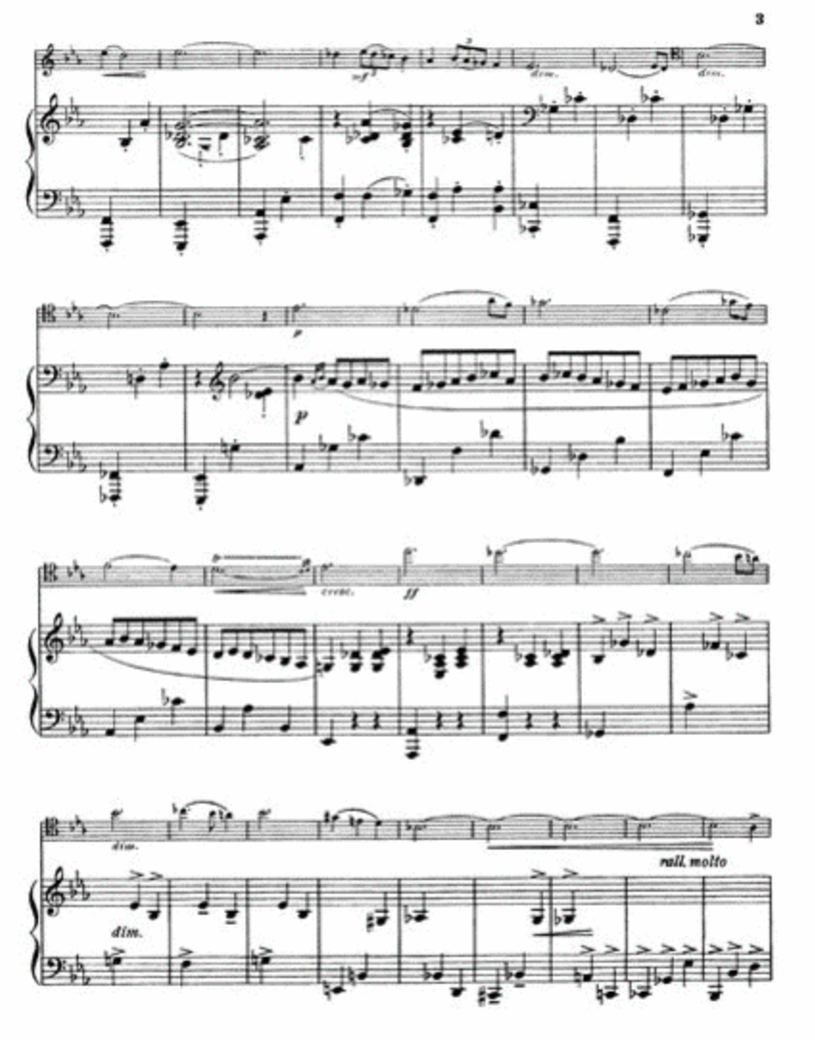 Enrique Granados - Intermezzo For Cello with Piano Accompaniment Sheet Music