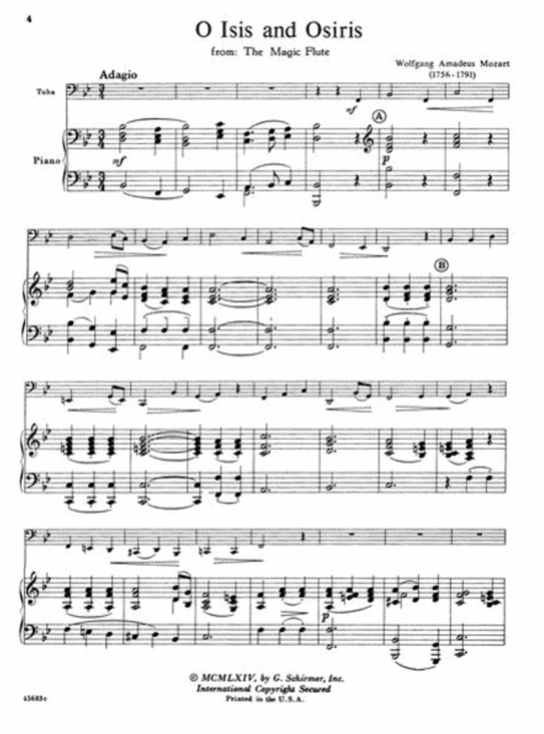 Solos For The Tuba Player with Piano Accompaniment Book