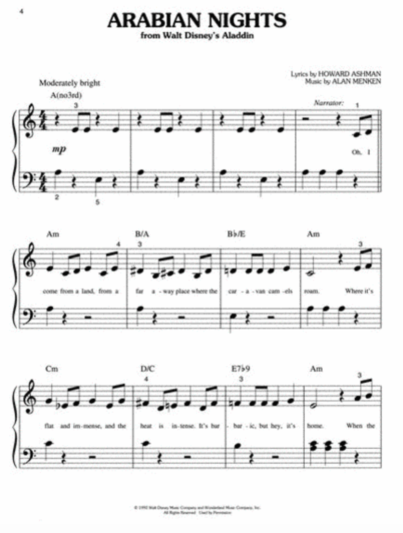 Disney Giant Movie Hits - Big Note Piano Book (36 Classics)
