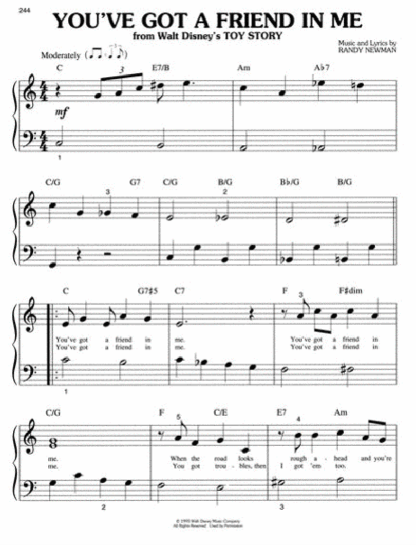 Disney Giant Movie Hits - Big Note Piano Book (36 Classics)