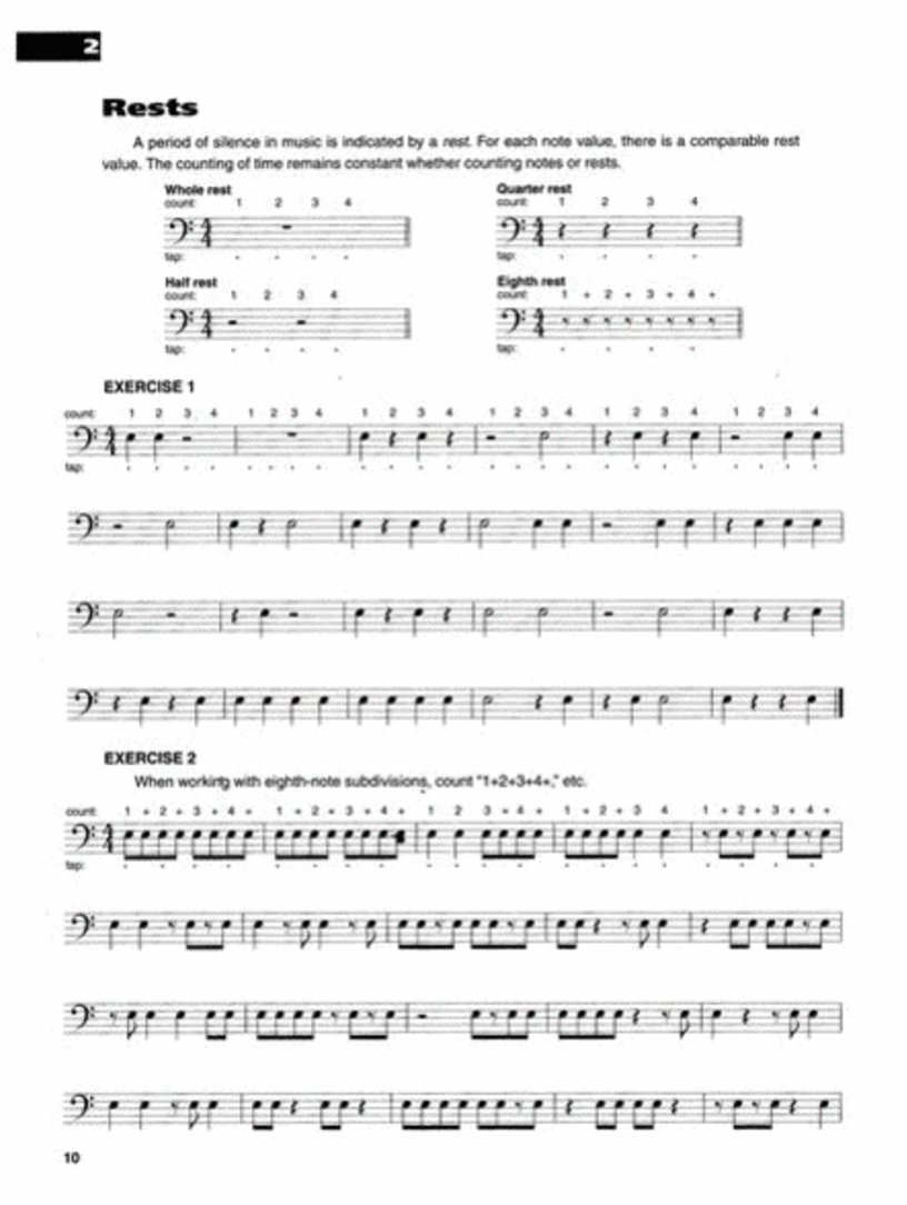 Music Reading For Bass Book