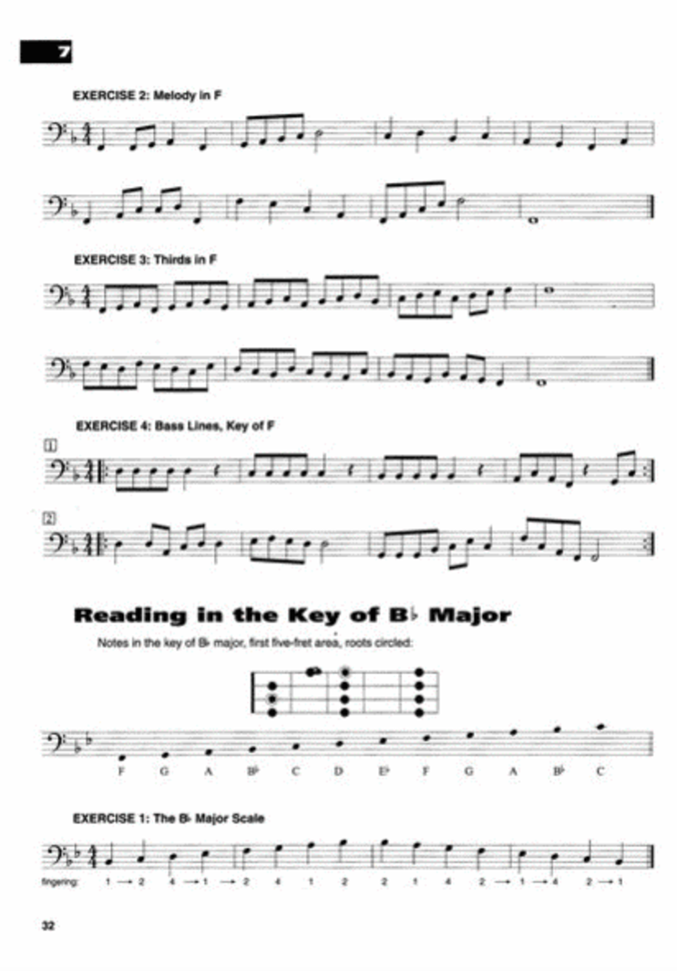 Music Reading For Bass Book