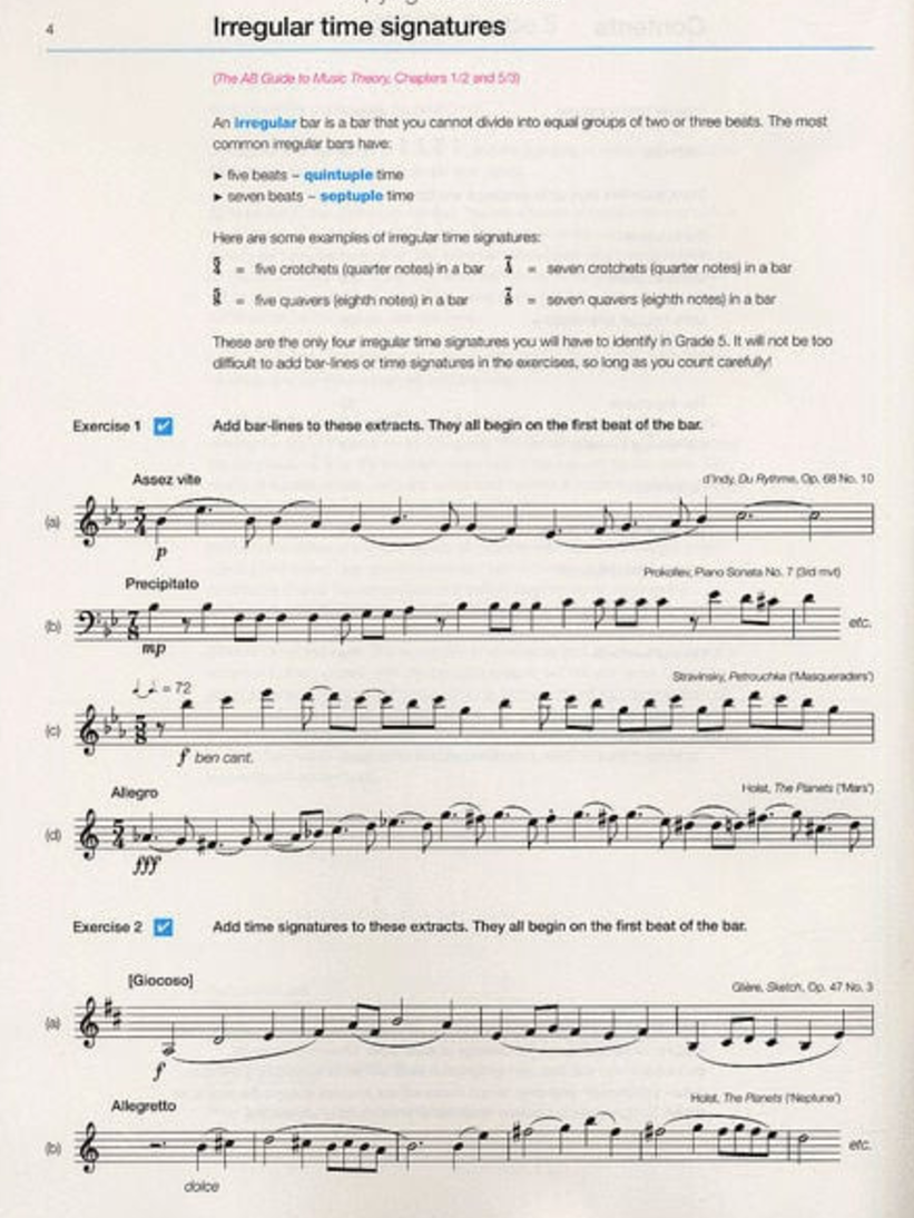 ABRSM Music Theory In Practice Grade 5 Book (2008) Revised Edition