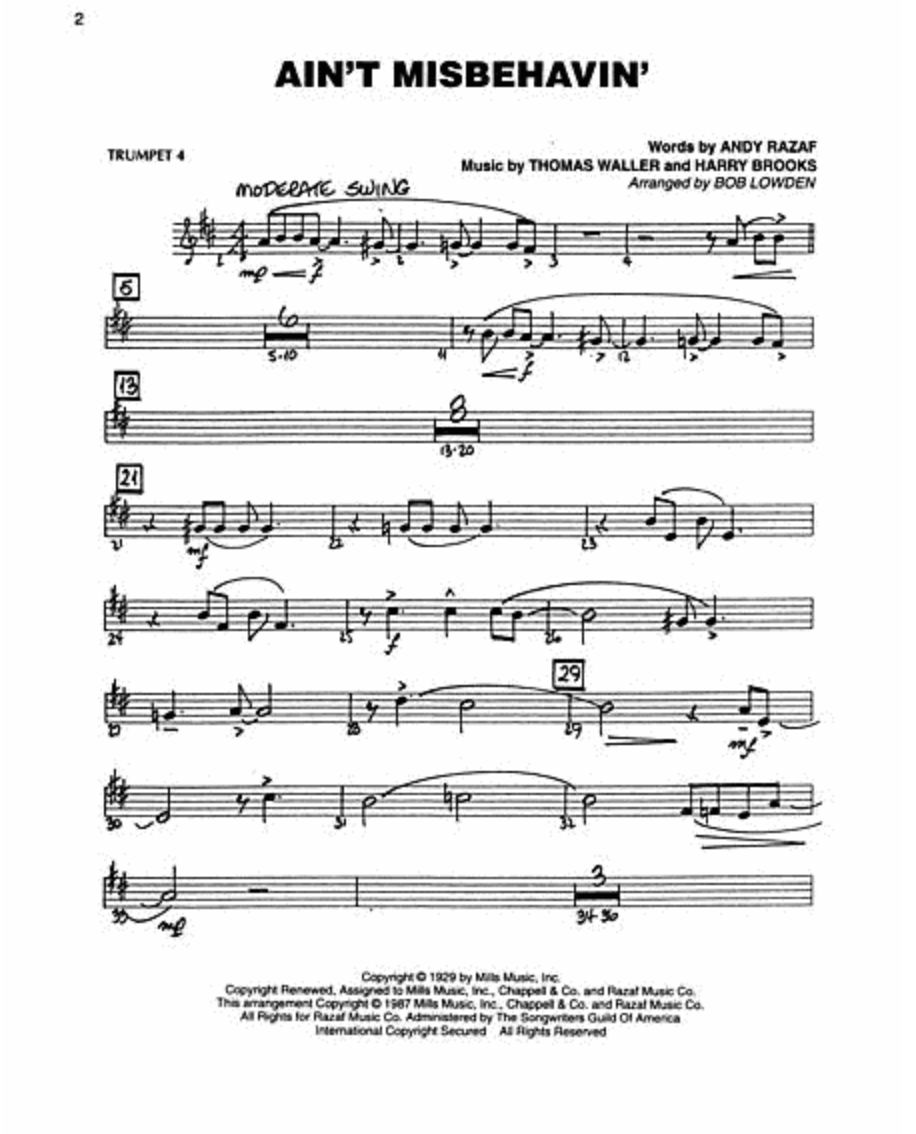 Easy Jazz Favorites - Trumpet 2 Book