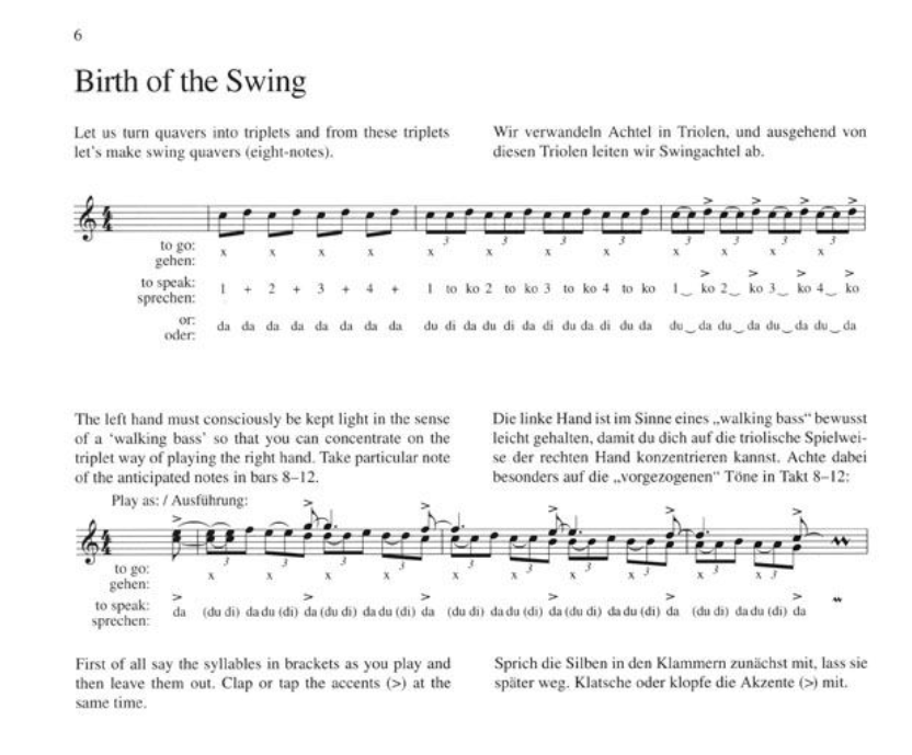 Doctor Straight And Mister Swing Piano Book - Develop Improvisation Skills