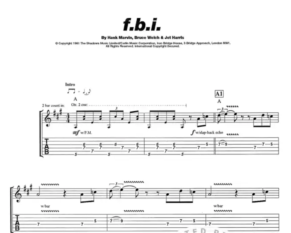 Play Guitar With Hank Marvin Tab Book/Ola