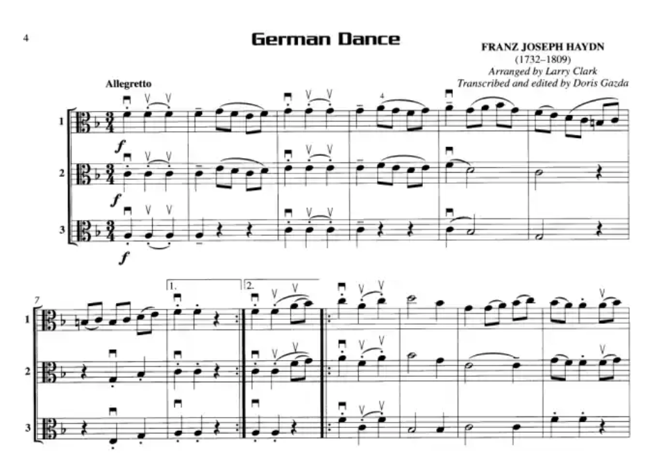 Compatible Trios For Strings Viola