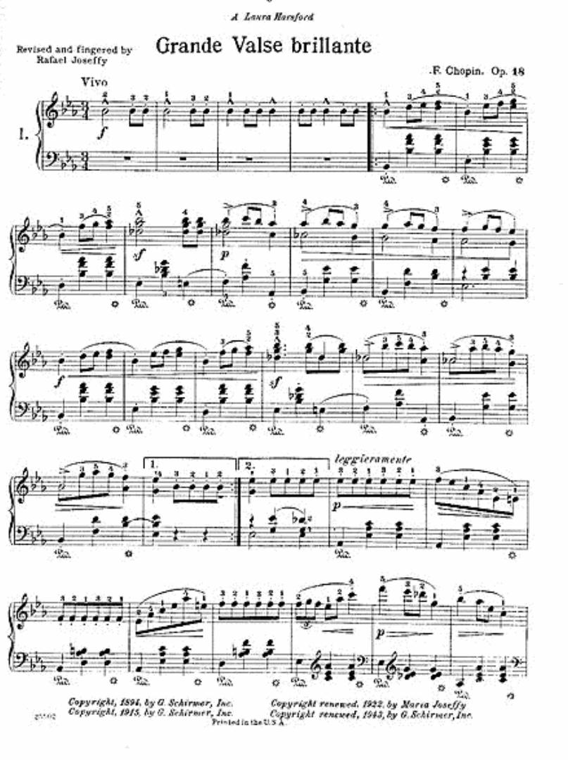 Chopin - Waltzes For Piano Book