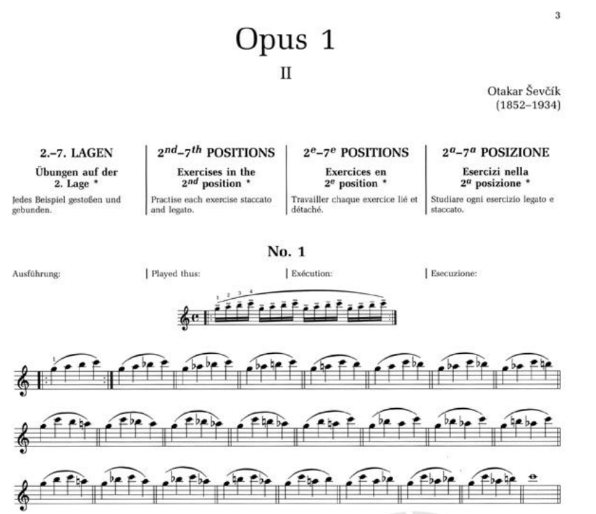 Sevcik Violin Studies - Opus 1 Part 2 Book (New Edition)