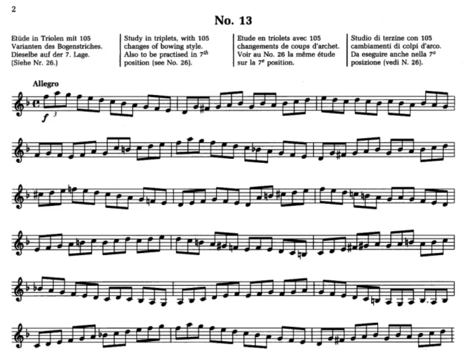 Sevcik Violin Studies Opus 2 Part 2 Book (New Edition)