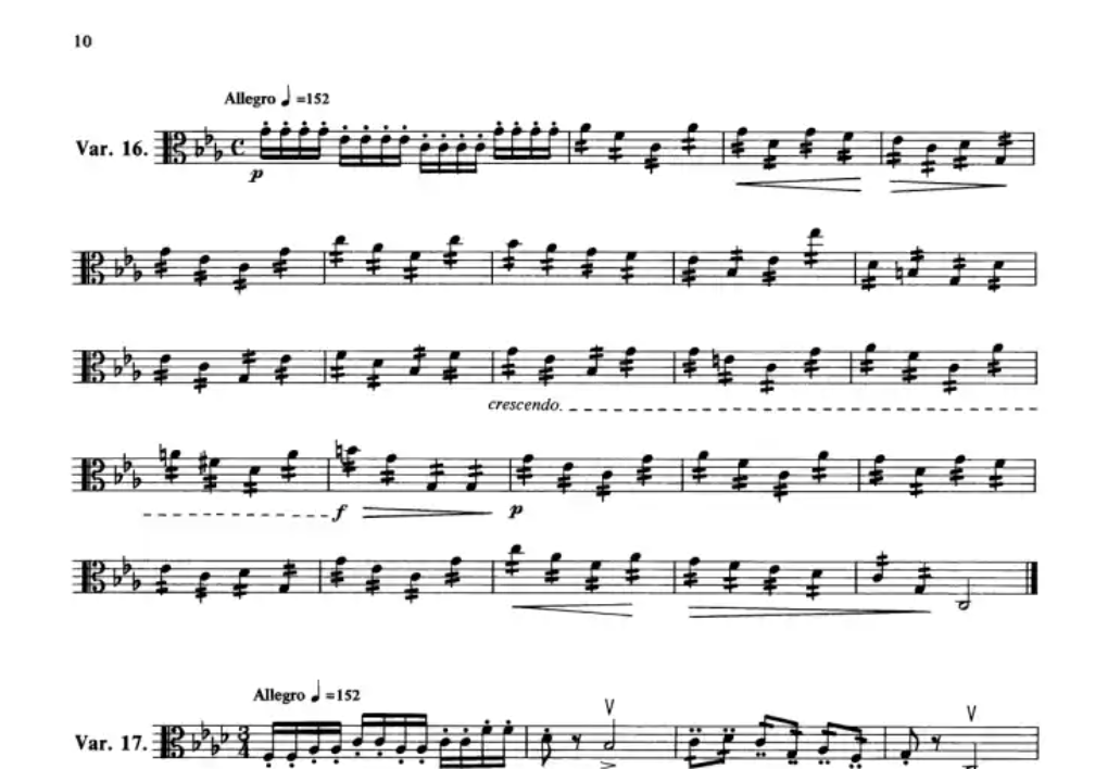 Sevcik Viola Studies Opus 3 - 40 Variations Book