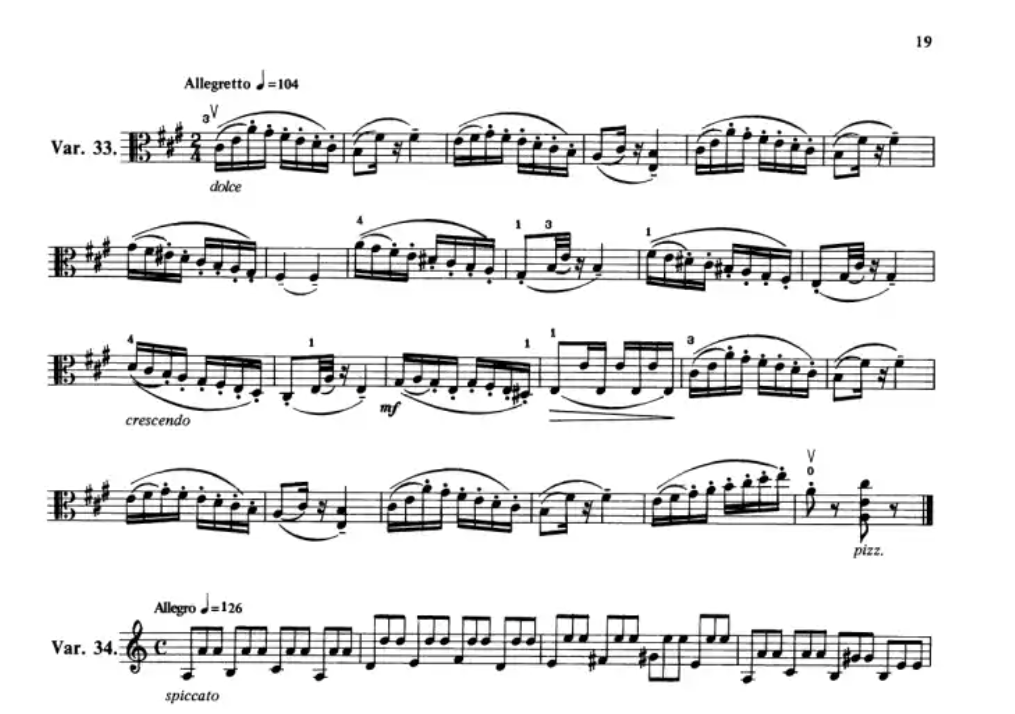 Sevcik Viola Studies Opus 3 - 40 Variations Book
