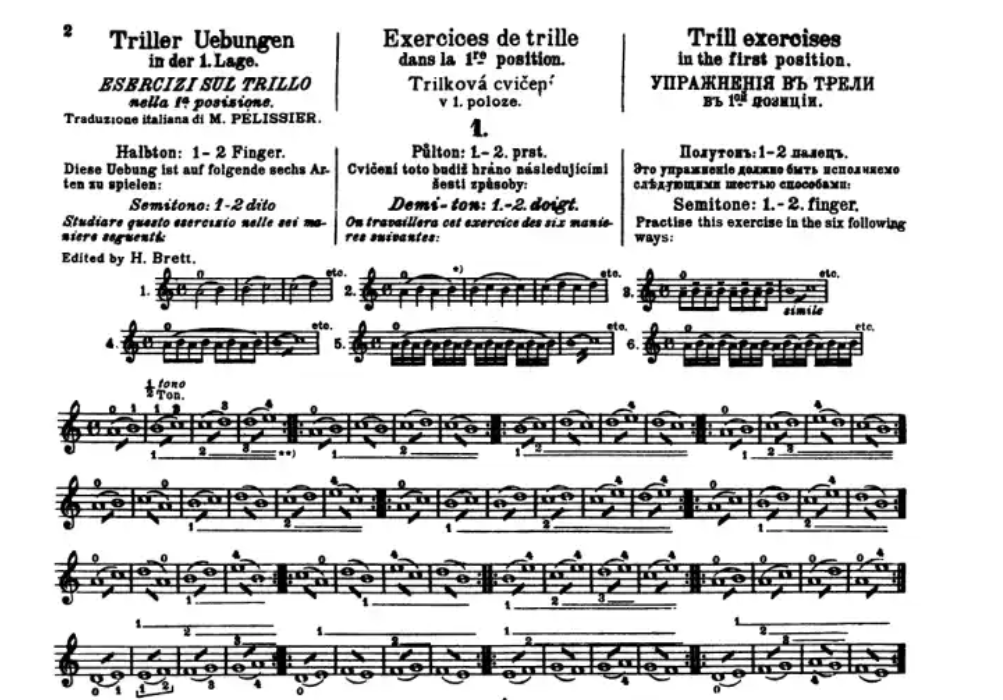 The Original Sevcik Violin Studies - Opus 7 Part 1 Book