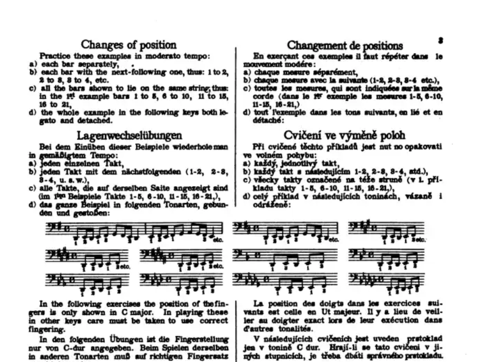 Sevcik Cello Studies - Opus 8 Book