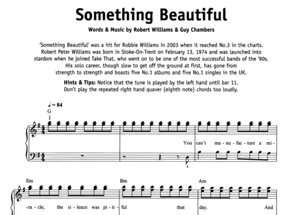 Pop Hits - Really Easy Piano Songbook