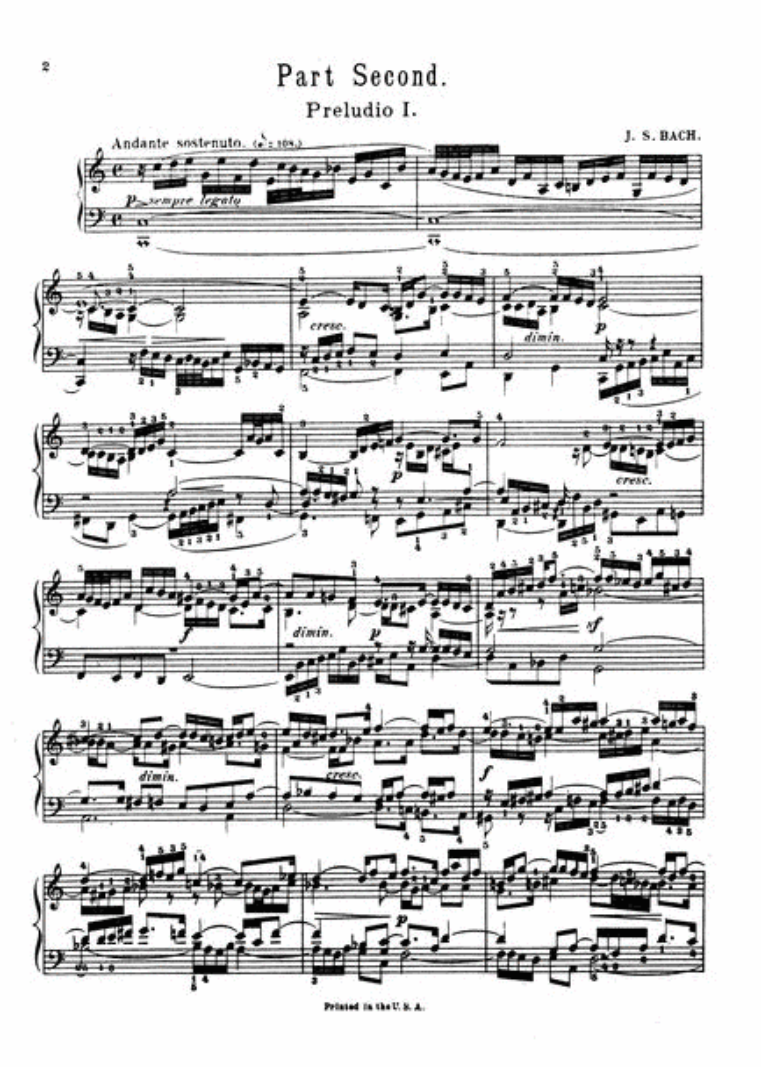 Bach - Well Tempered Clavier - 48 Preludes and Fugues Piano Book 2
