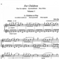 Bartok - For Children Complete For Piano Book