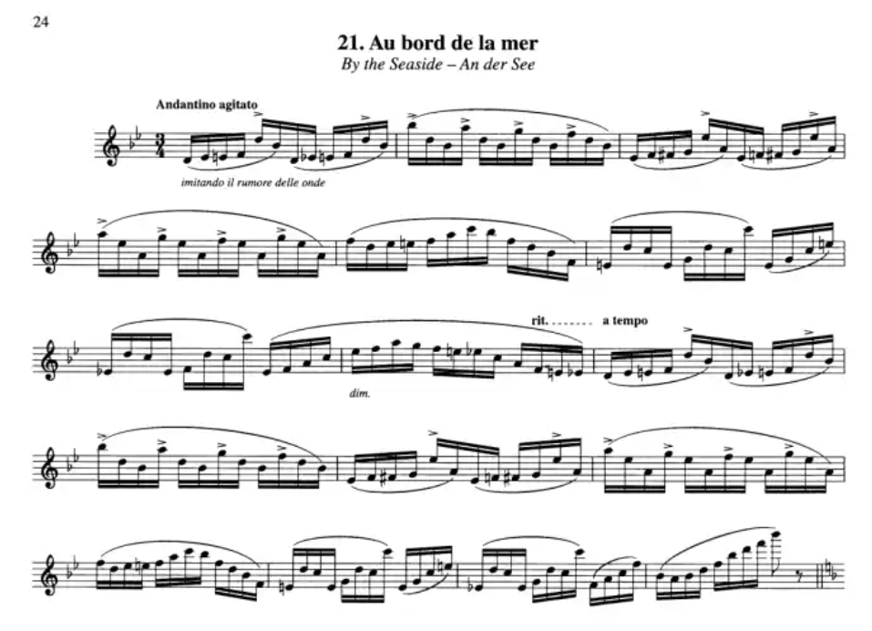 Ernesto Kohler - 25 Etudes Romantiques Op. 66 Flute Book