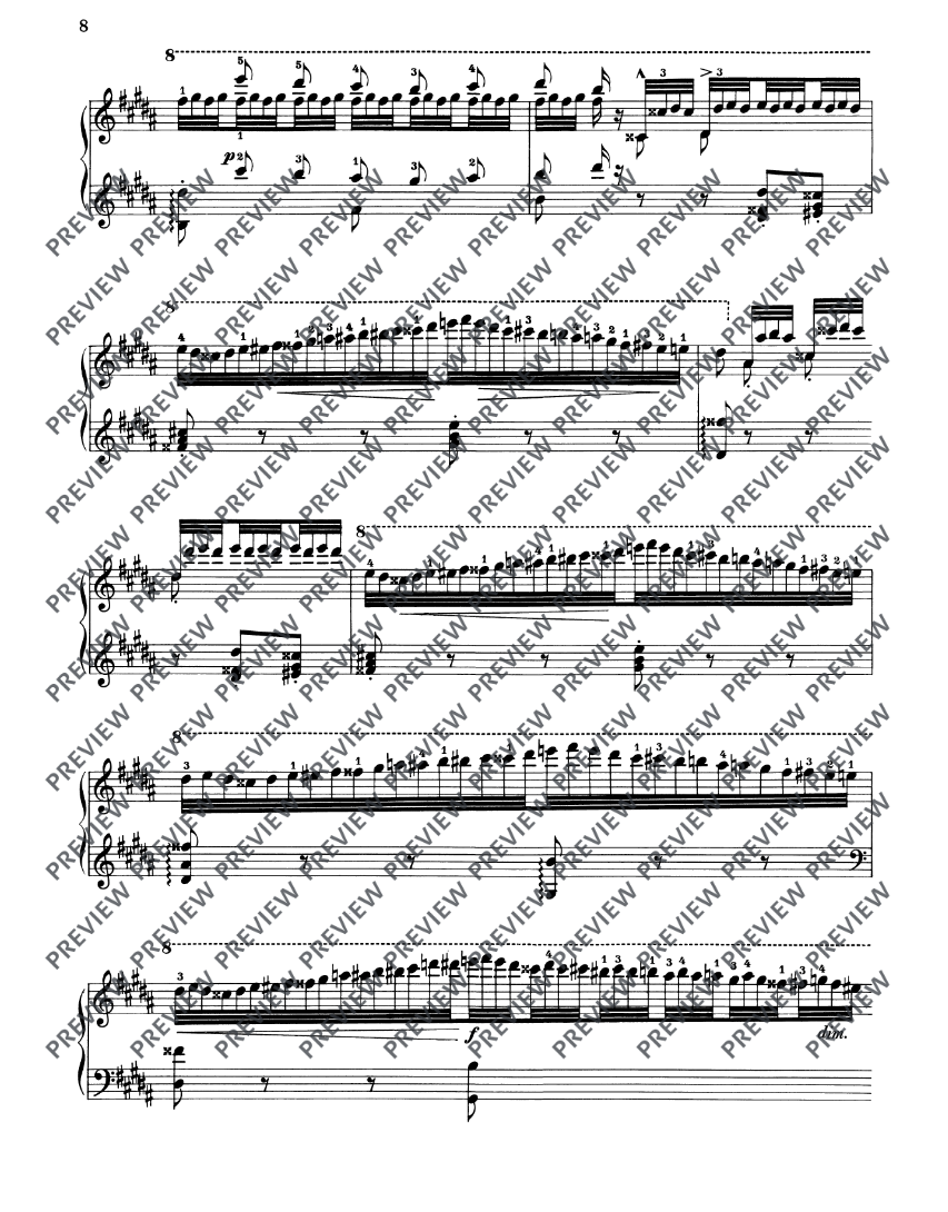 Liszt - La Campanella Piano Sheet Music