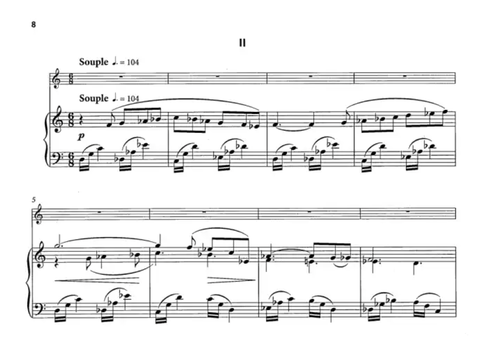 Milhaud - Sonatine For Flute/Piano
