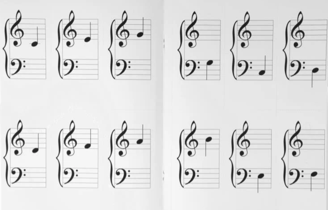 Wilbecks Easy Notes For Piano Beginners Level 1 Book with Flash Cards