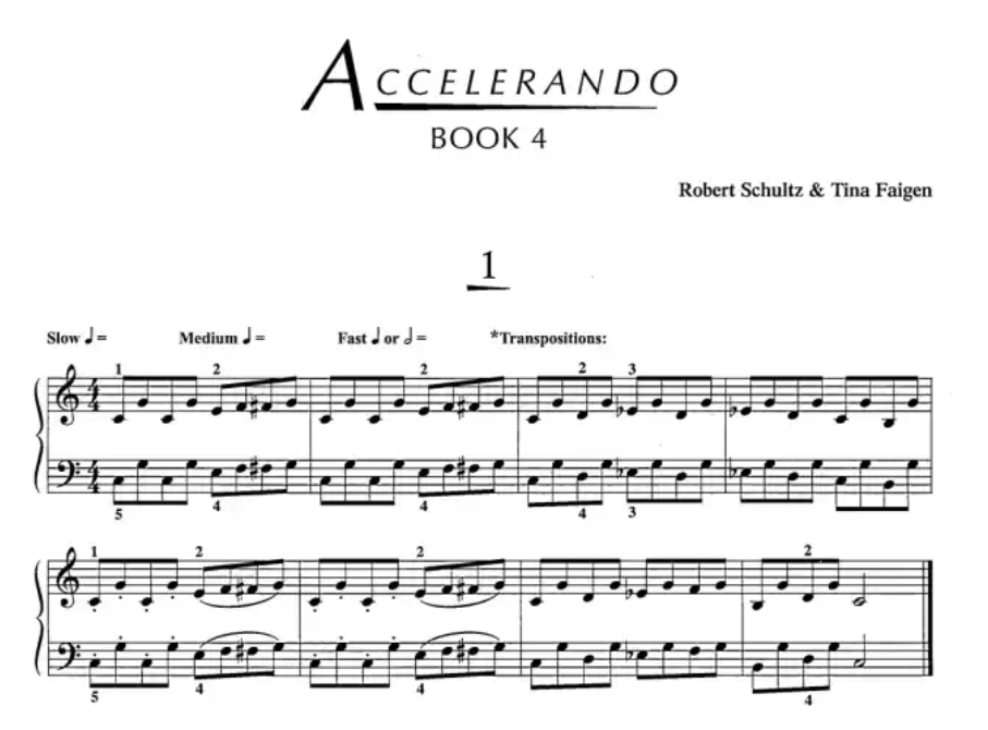 Accelerando - Piano Technique Series  Book 4 (Late Elementary)