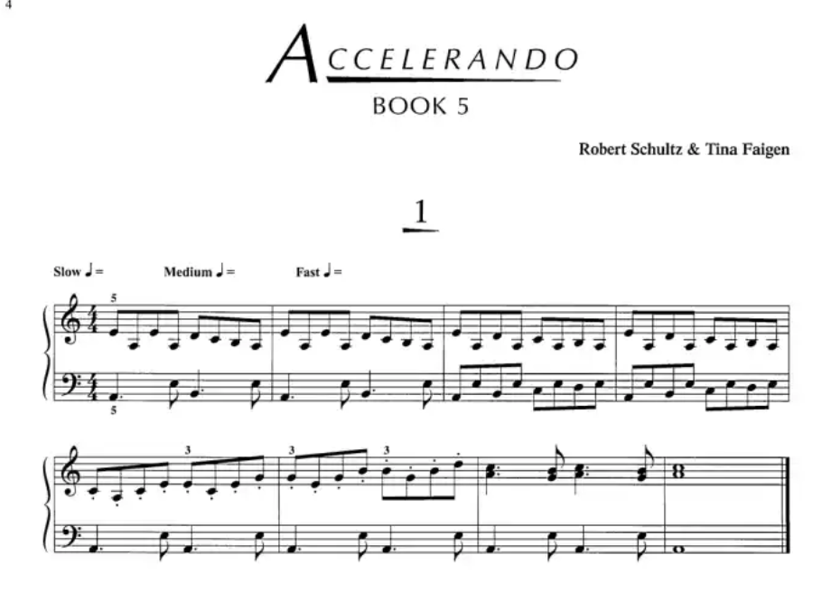 Accelerando - Piano Technique Book 5 (Early Intermediate)