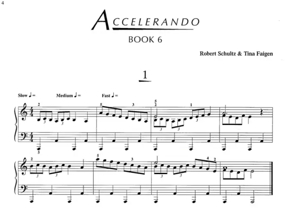 Accelerando - Piano Technique Series Book 6 (Intermediate)