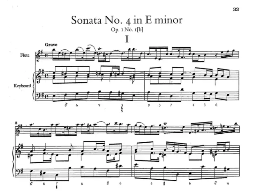 Handel Complete Sonatas for Flute and Continuo Book