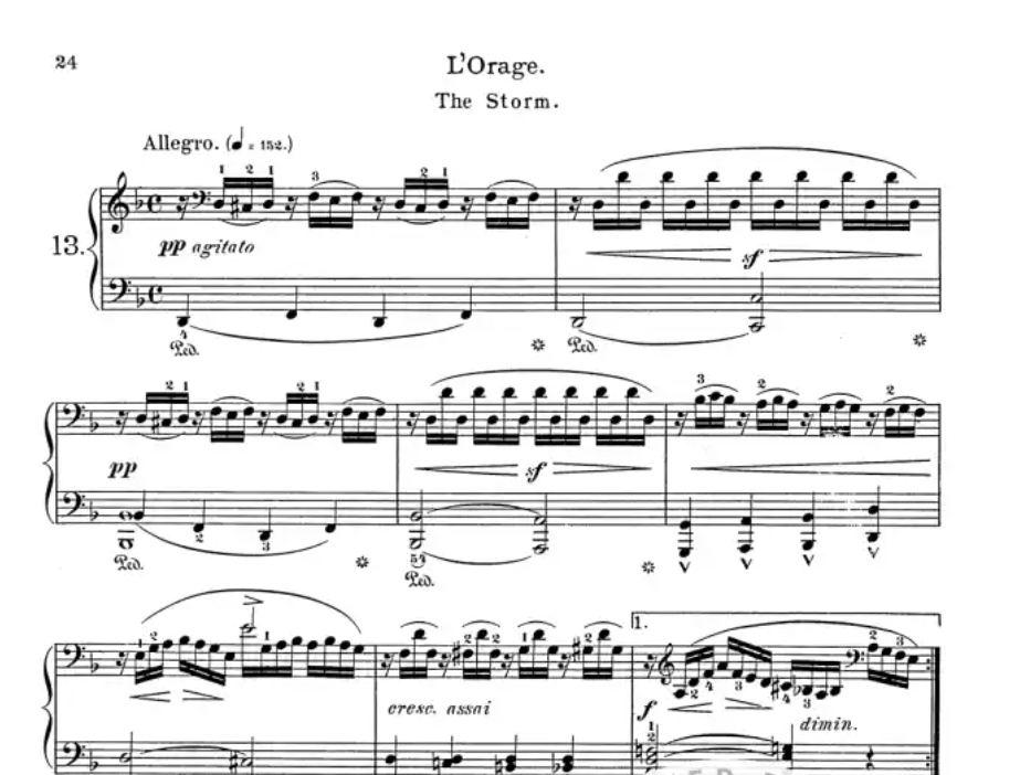 Burgmuller - 18 Characteristic Studies Op 109 Piano Book