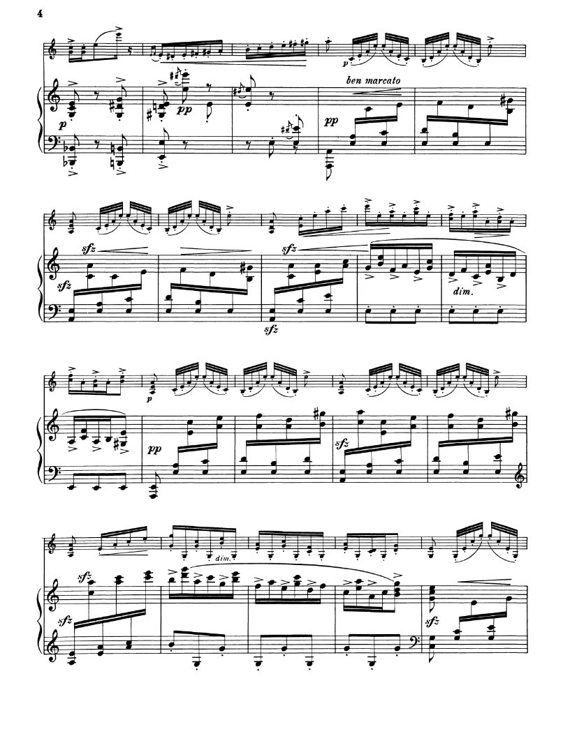 Manuel de Falla - Danse Espagnole Violin with Piano Accompaniment