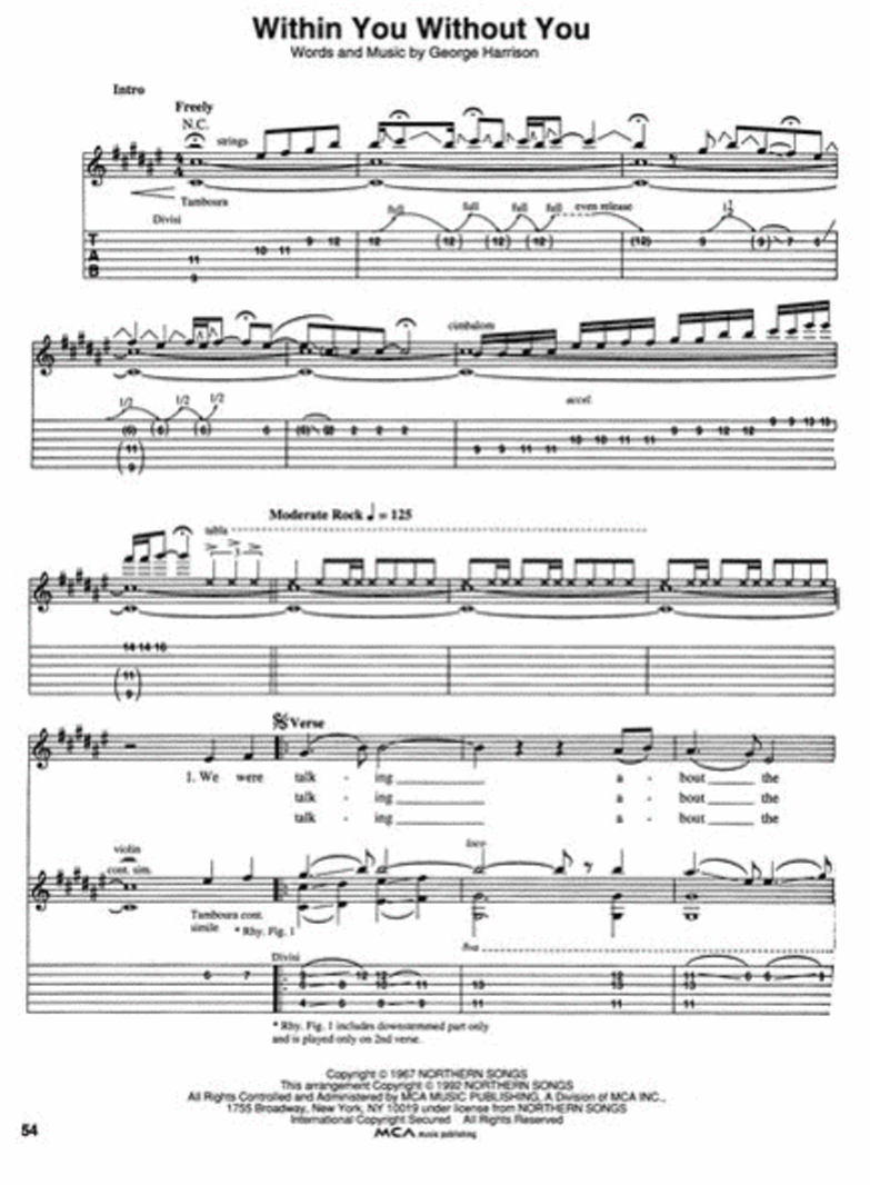 The Beatles – Sgt. Pepper's Lonely Hearts Club Band Guitar Tab Book (Updated Edition)