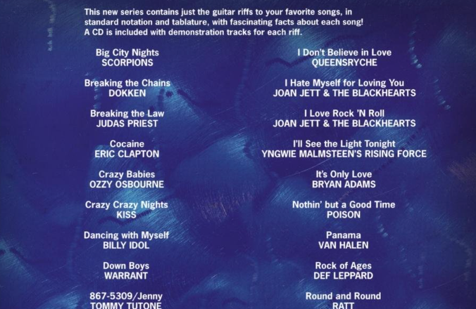 80s Guitar Riffs Book/Cd (2nd Edition)