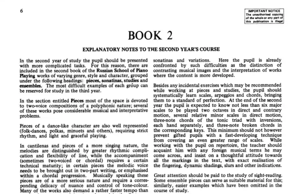 The Russian School Of Piano Playing - Book 2