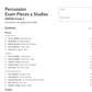 ABRSM Percussion Exam Pieces & Studies - Grade 2 Book